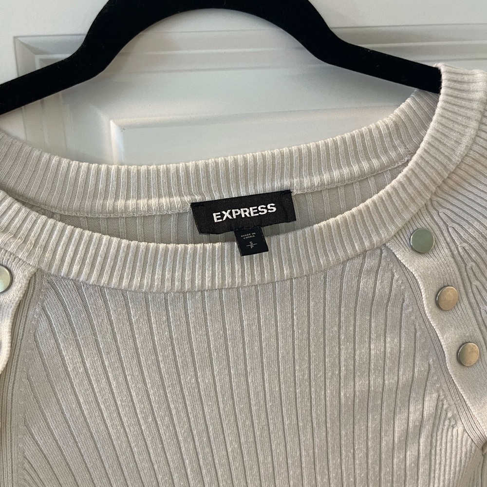 Express Sweater, White, Small